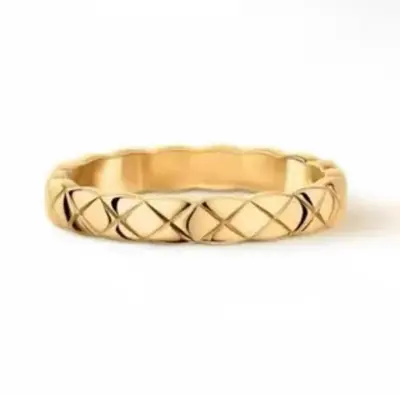 Xiaoxiang Coco Ring, 18K plattiert, CNC graviert - 9