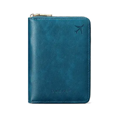RFID passport holder, plain weave, multi-pocket - 13