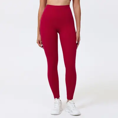 Damen Laufhose, nahtlos, hohe Taille, Po-Lifting - 12