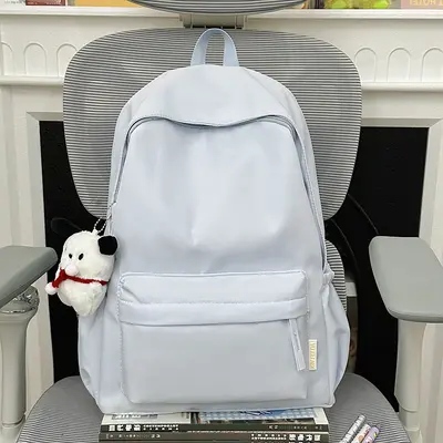 Korean Style Large Capacity Minimalist Backpack, Unisex - 4