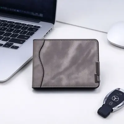 Men's Wallet, Multi-Color, Short Model, Multi-Card Slots, Business Casual - 5