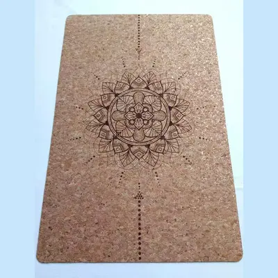 Kaymaz PU Deri Doğal Kauçuk Yoga Dirsek Pedi, Küçük Kare Yoga Minderi - 4