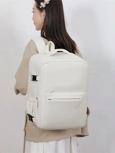 Large Capacity Backpack with Separate Shoe Compartment and Expandable Design - 5