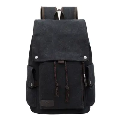 Retro Canvas Men's Backpack, Large Capacity, Laptop and School Use - 7