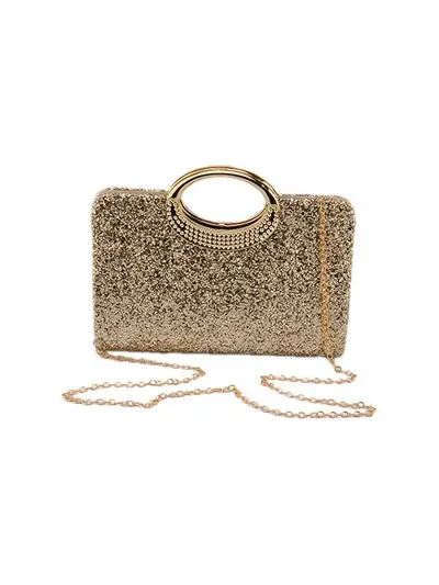 Abendtasche mit Ringgriff, modische Partytasche - 3