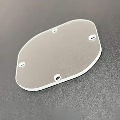 Car Light Tempered Glass Cover, High Transparency, Perforated - 3