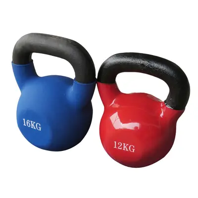 Cross-border Solid Cast Iron Kettlebell for Men and Women, Fitness Home Dip-Coated Kettlebell, Competition Kettlebell, Glute Training and Body Shaping Kettlebell