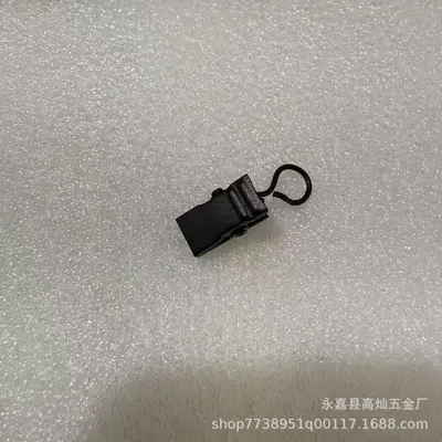 Metal Curtain Buckle with Ring, Open and Closed Crocodile Clips - 9