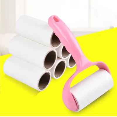 Peelable lint roller adhesive clothes pet hair remover