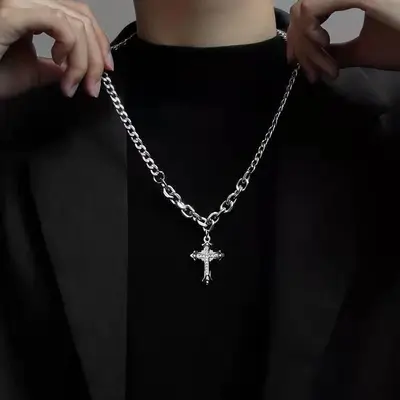 Herren-Halskette exklusives Design Schlüsselbeinkette - 3