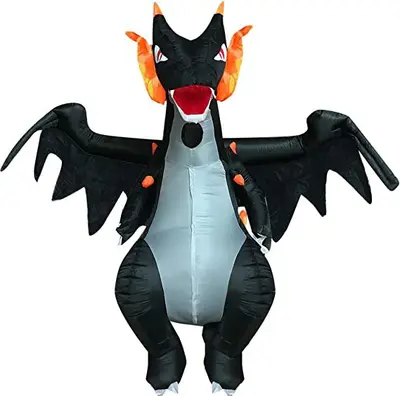 Karnaval ateş püskürten ejderha şişme kostüm, yetişkin cosplay - 7