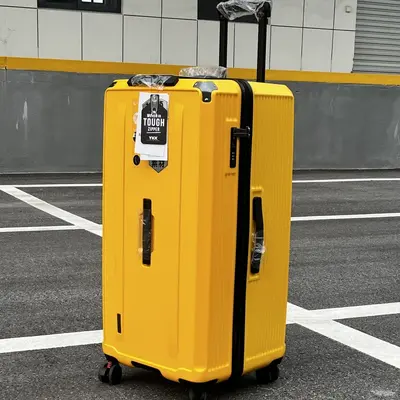 Foreign trade export super large capacity five-wheel antibacterial material suitcase, lockable coded cabin size luggage - 7