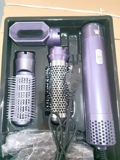 Amazon Cross-Border 5-in-1 Curling Iron Hot Air Brush Hair Dryer Curler Straightener Brush Auto Hair Suction - 10