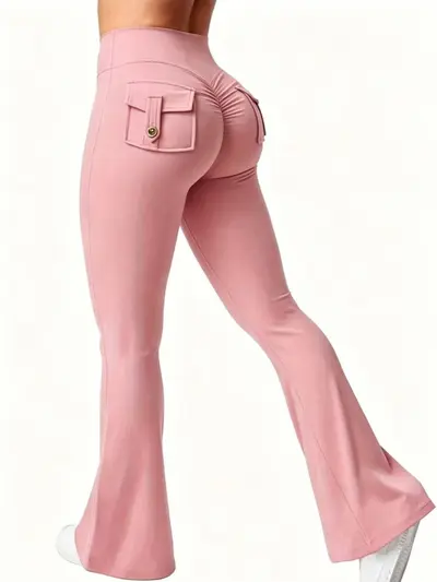 Spandex Yoga Leggings, Quick-Dry, High-Stretch, Butt-Lifting - 3