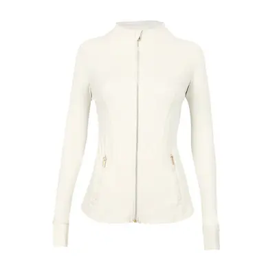 Lulu Same-Style Original Define Gold Zipper Yoga Wear Fitness Clothing Long Sleeve Running Sports Jacket - 8