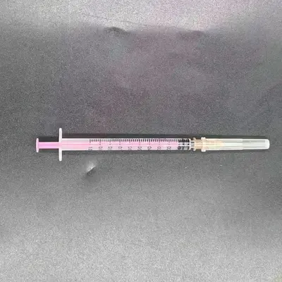 Veterinary Disposable Plastic Syringe with Needle, Sterile - 8