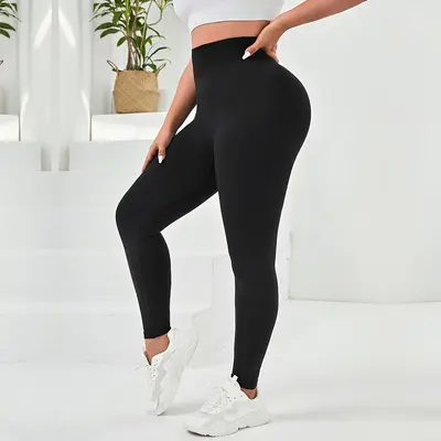 Kadın Dikişsiz Yoga Pantolonu, Büyük Beden, Çabuk Kuruyan Tayt