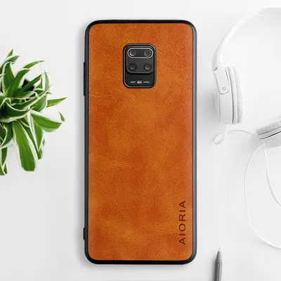 Hülle für Xiaomi Redmi 10X, Avocado-Leder, zweifarbig