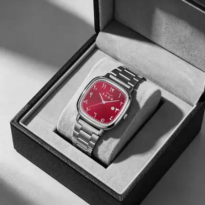 SABR Herrenarmbanduhr Quadrat Kalender wasserdicht Quarzuhr