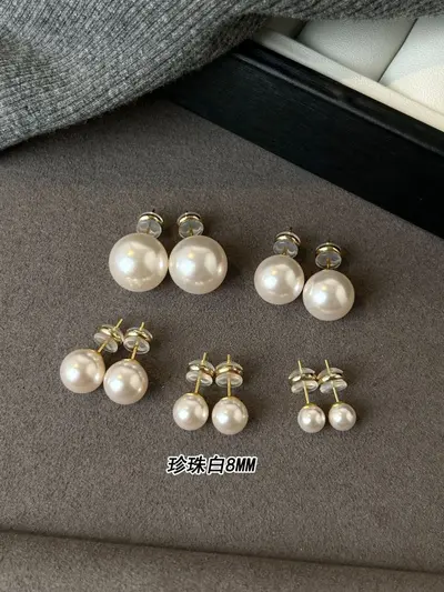 S999纯银S家珍珠耳钉女2025您款爆款轻奢高级感气质大气耳环耳饰 - 13