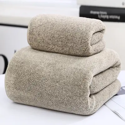 Bamboo charcoal towel set, thickened absorbent, parent-child sizes - 10