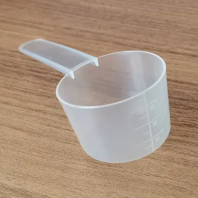 Toz kaşık PP ilaç kantitatif kaşık çamaşır deterjanı 20/25g 30g şeffaf plastik kaşık pişirme ölçüm kaşığı ölçekli - 10