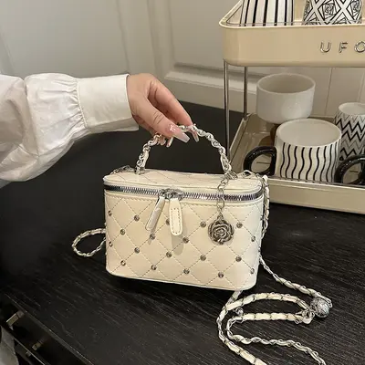 Chain Box Bag for Women, Summer Style, Small Chanel-Style, Crossbody - 7