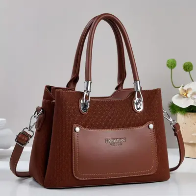 Simple Elegant Women's Shoulder Bag, Large Capacity, for Commuting - 11