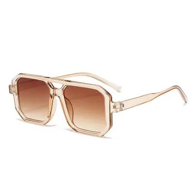 Large Frame Unisex Sunglasses, Simple Design, Ocean Lens Driving Glasses - 9