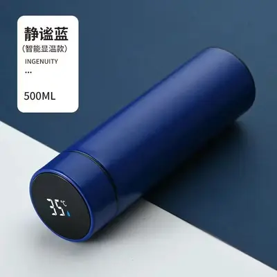 Smart Temperature Display Thermos Cup Portable Water Bottle Large Capacity - 9
