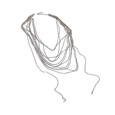 Multi-layer clavicle chain necklace with stackable tassels - 6
