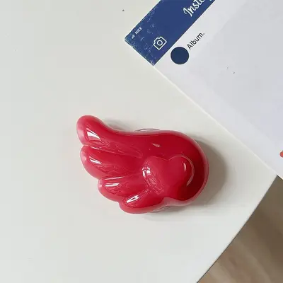 Klebstoff Handy-Luftkissen-Ständer Flügel Herz-Design, ausziehbar - 8