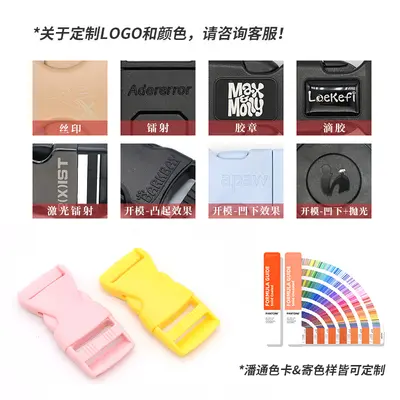 Plastic Buckle Backpack Strap, Adjustable Webbing Plastic Insert Buckle