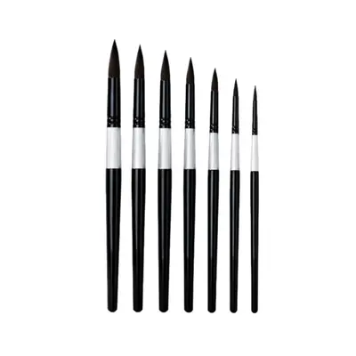 Cross-border Black Swan Set Watercolor Brushes Art Watercolor Brushes Nylon Soft Hair Round Head Drawing Digital Oil Painting Round Head Brushes