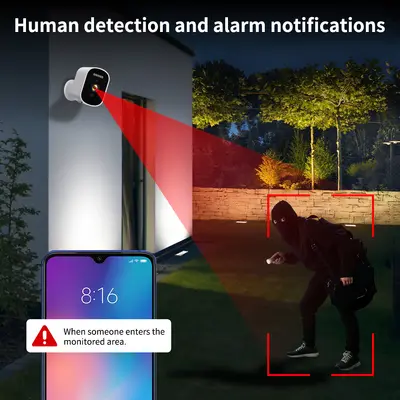 WiFi Battery Security Camera HD Waterproof