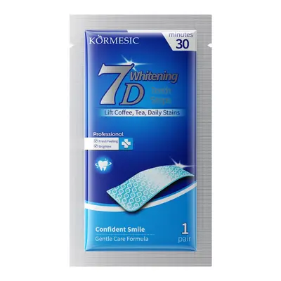 Purple Teeth Whitening Strips with Bamboo Charcoal and Coconut Oil, Stain Remover - 9