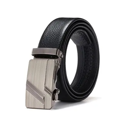 Men's belt with automatic buckle gravel belt work gift online store clothing accessories gift pants belt manufacturer wholesale - 8