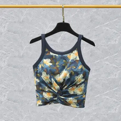 Kadın Kaldırıcı Yoga Pantolonu, Baskılı İki Parça Pilates Fitness Takımı - 8