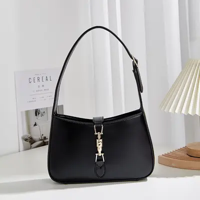 Women's Small Square Underarm Shoulder Bag, Autumn Winter Model - 1