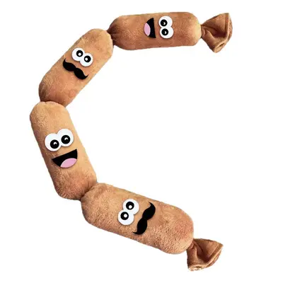 Plüsch-Hundespielzeug Wurst mit Quietscher - 6