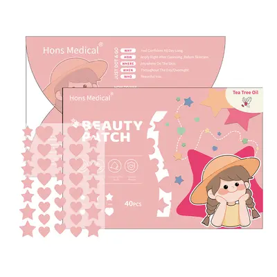 Hydrocolloid Colored Acne Patches, Invisible and Makeup-Compatible - 8