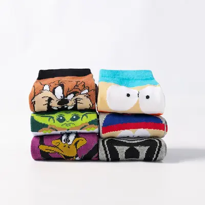Children's new fashion cotton socks cartoon fashion mid-tube socks Halloween foreign trade European and American socks wholesale socks