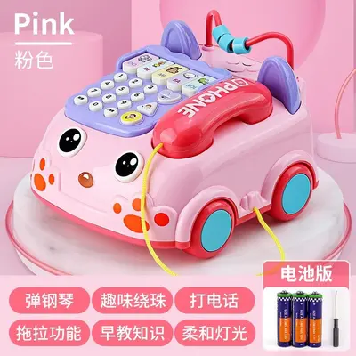 Simulated Landline Phone Toy for Toddlers, Educational - 9
