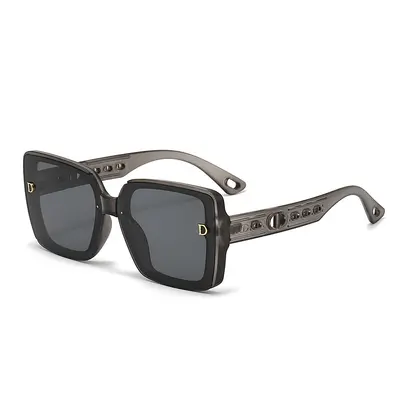Women's Sunglasses, Large Frame, UV Protection, Korean Style - 10