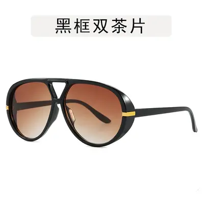 Große Froschspiegel-Sonnenbrille, modischer Stil - 8