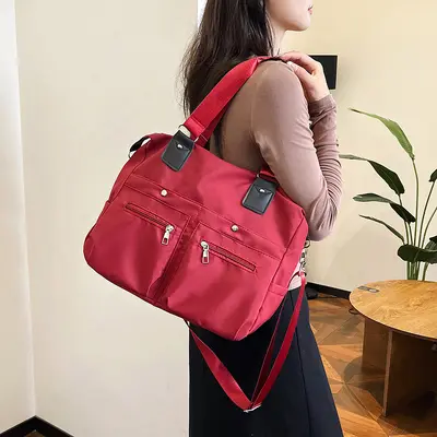 Leichte Damen-Handtasche aus Nylon mit großem Fassungsvermögen, Oxford-Stoff - 3
