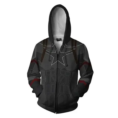 Erkek kapüşonlu sweatshirt, 3D dijital baskılı - 8