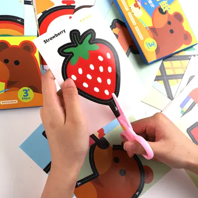 Children's Paper Cutting Educational Toy, Montessori Training, Ages 3+ - 3