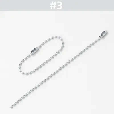 Macaron Colour Metal Bead Chain 2.4 mm for DIY Key Tags - 9