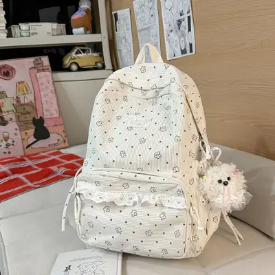 Korean-Style Student Backpack, Large Capacity, Casual Daypack - 7
